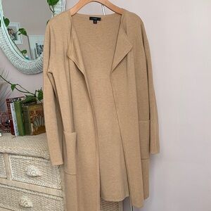 J. Crew Tan Open Cardigan